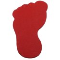 Sport-Thieme Bodenmarkierung Fuß, 20 cm, Rot