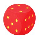Volley Skumstofterning Rød, 30 cm