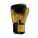 Super Pro Boxhandschuhe "Undisputed" Schwarz-Gold, Größe S