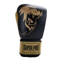 Super Pro Boxhandschuhe
 "Undisputed" Schwarz-Gold, Größe S