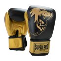 Super Pro Boxhandschuhe "Undisputed" Schwarz-Gold, Größe M