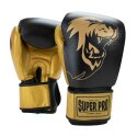 Super Pro Boxhandschuhe "Undisputed" Größe L, Schwarz-Gold, Schwarz-Gold, Größe L