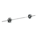 Sport-Thieme Barbell Set, 50 kg or 75 kg Chrome with rubber inlay, 50 kg