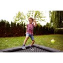 Eurotramp Jordtrampolin Kids Tramp "Playground" Firkantet springdug, Med faldsikringsplader, Uden ekstra belægning