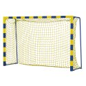 Sport-Thieme Handballtor "Colour" mit fest stehenden Netzbügeln Standard, Tortiefe 1 m, Gelb-Blau