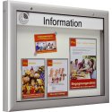 Schaar Design Udstillingsvindue "S-Serie", firkantet Bagvæg: hvid, 1025x800x80 mm