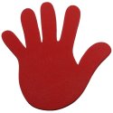 Sport-Thieme® Floor Markers Hand, 14.5 cm, Red