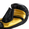 Super Pro Boxhandschuhe "Victor" Schwarz-Gold, XS