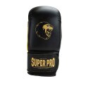 Super Pro Boxhandschuhe "Victor" Schwarz-Gold, XS