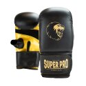 Super Pro Boxhandschuhe "Victor" Schwarz-Gold, XL