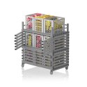 Plastic Storage Trolley Small, with attachment, Grey