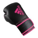 Adidas "Hybrid 80" Boxing Gloves Black/pink, 10 oz