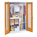 C+P Sports equipment cabinet Yellow orange (RAL 2000), Ergo-Lock recessed handle, Light grey (RAL 7035), Single closure, Yellow orange (RAL 2000), Light grey (RAL 7035), Ergo-Lock recessed handle, Single closure
