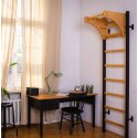 BenchK with Removable "211" Pull-Up Bar Wall Bars 211B, black