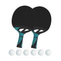 Cornilleau Tischtennisschläger-Set "Tacteo 50" Bälle Weiß, Edition 2023