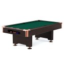 Automaten Hoffmann Billardbord "Club Pro III" dekor valnød 8 ft (Spillefelt 224x112 cm), Simonis 860, Gul-grøn