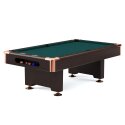 Automaten Hoffmann Billardbord "Club Pro III" dekor valnød 9 ft (Spillefelt 254x127 cm), Simonis 860, Blå-grøn