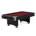 Automaten Hoffmann Billardbord "Club Pro III" 9 ft (Spillefelt 254x127 cm), Simonis 860, Rød