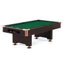 Automaten Hoffmann Billardbord "Club Pro III" dekor valnød 8 ft (Spillefelt 224x112 cm), EuroSpeed, Grøn