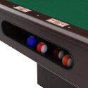 Automaten Hoffmann Billardbord "Club Pro III" dekor valnød 7 ft (Spillefelt 198x99 cm), EuroSpeed, Grøn