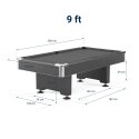 Automaten Hoffmann Billardbord "Club Pro III" 9 ft (Spillefelt 254x127 cm), EuroSpeed, Grøn