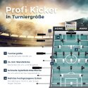Sportime Kickertisch "Connect & Play" Stadion Edition Schwarz-Weiß