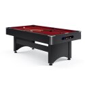 Sportime "Galant Black Edition" Pool Table Red, 7 ft