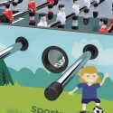 Sportime Bordfodbold bord "Børnehave" Kids