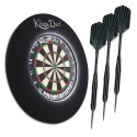 Kings Dart Dart-Set "LED" Professional HD (Zahlenring Kunststoff), Schwarz