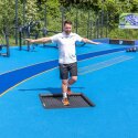 Eurotramp Jordtrampolin Kids Tramp "Børnehave" Firkantet springdug, Med PlayPro tilslutning/afslutningskant