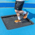 Eurotramp Jordtrampolin Kids Tramp "Børnehave" Firkantet springdug, Med PlayPro tilslutning/afslutningskant