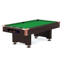 Automaten Hoffmann Billardbord "Club Pro III" dekor valnød 9 ft (Spillefelt 254x127 cm), Simonis 860, Æblegrøn