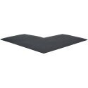 Sport-Thieme Sportsgulv "Connect" 50x50x2 cm, Hjørnestykke, Pure Black