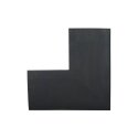 Sport-Thieme Sportsgulv "Connect" 50x50x2 cm, Hjørnestykke, Pure Black