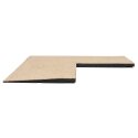 Sport-Thieme Sportsgulv "Connect" 50x50x2 cm, Hjørnestykke, Beach