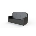 Chatsworth møbler med vinyl betræk Høj ryg, 3er sofa med armlæn