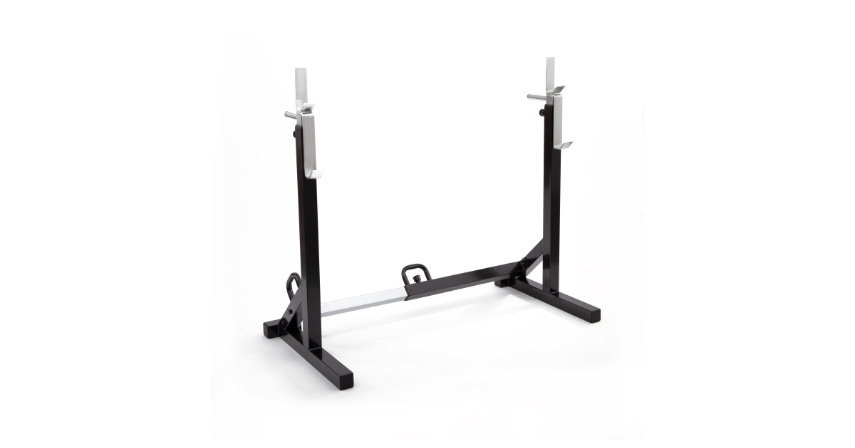 Max 13x Height Adjustable 6x Width Adjustable DFANCE Free-Weight Racks Squat Racks Adjustable Weight Rack Gym Squat Barbell Bar Power Stand 200kg 