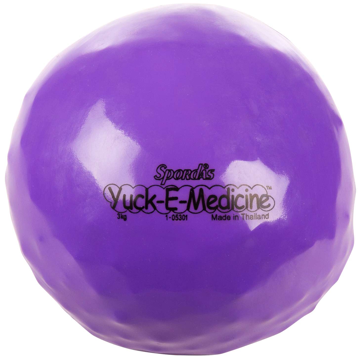 Spordas Medizinball „Yuck-E-Medicine“, 3 kg, ø 20 cm, Violett
