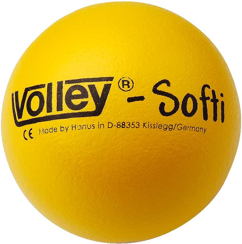Volley Weichschaumball „Softi“, Gelb