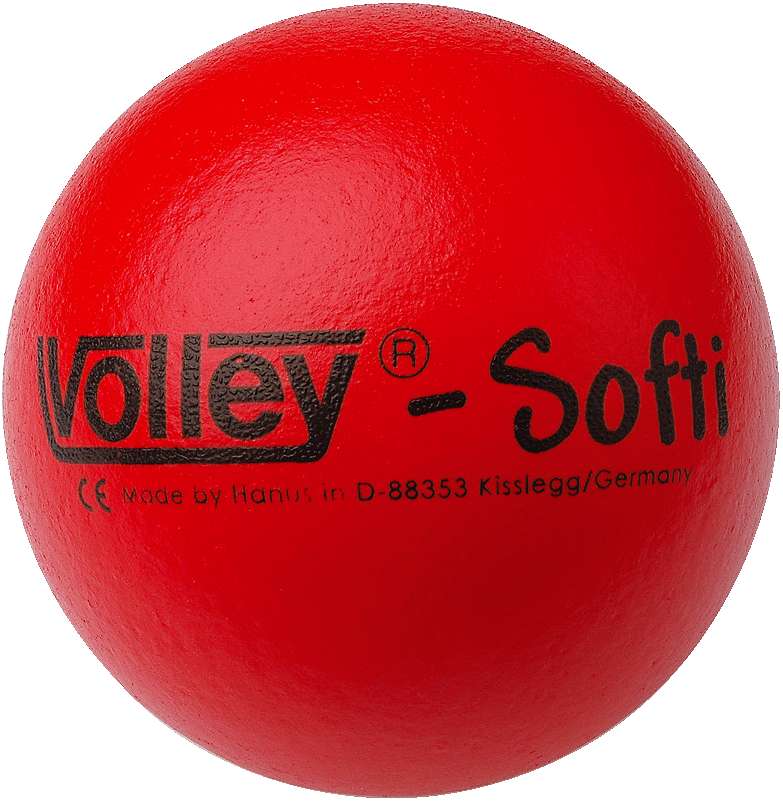 Volley Weichschaumball „Softi“, Rot