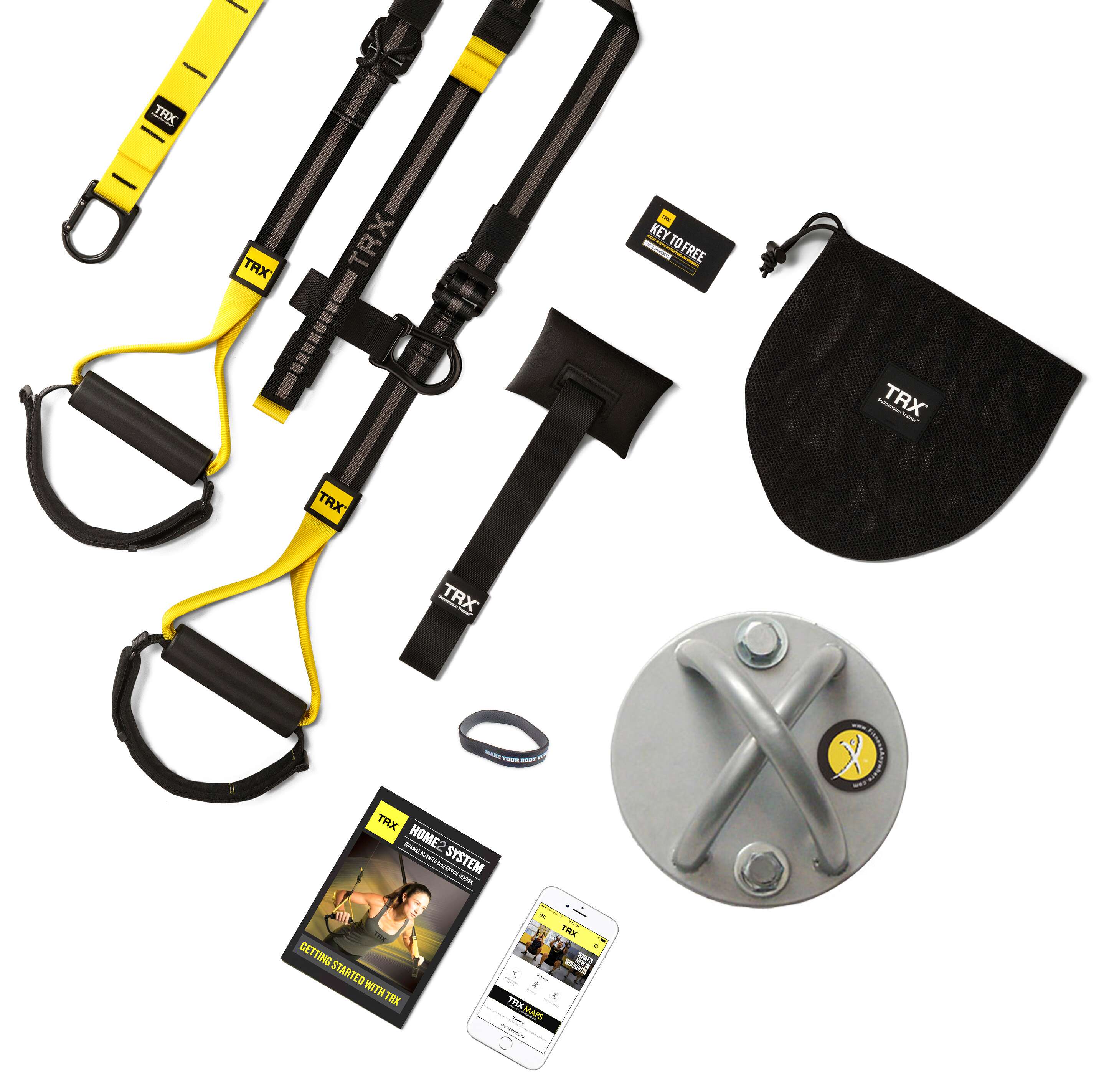 TRX Suspension Trainer „Home 2“ mit TRX X Mount Wand/Deckenbefestigung