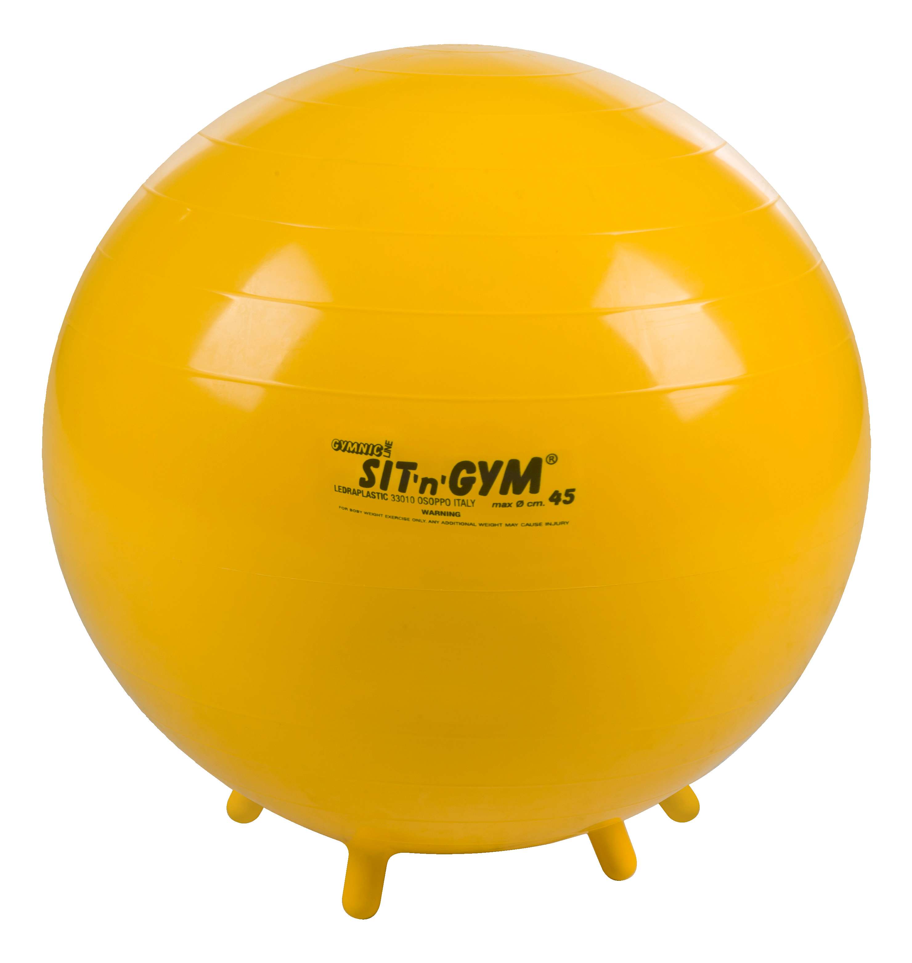 Gymnic Fitnessball „Sit ’n‘ Gym“, ø 45 cm, Gelb