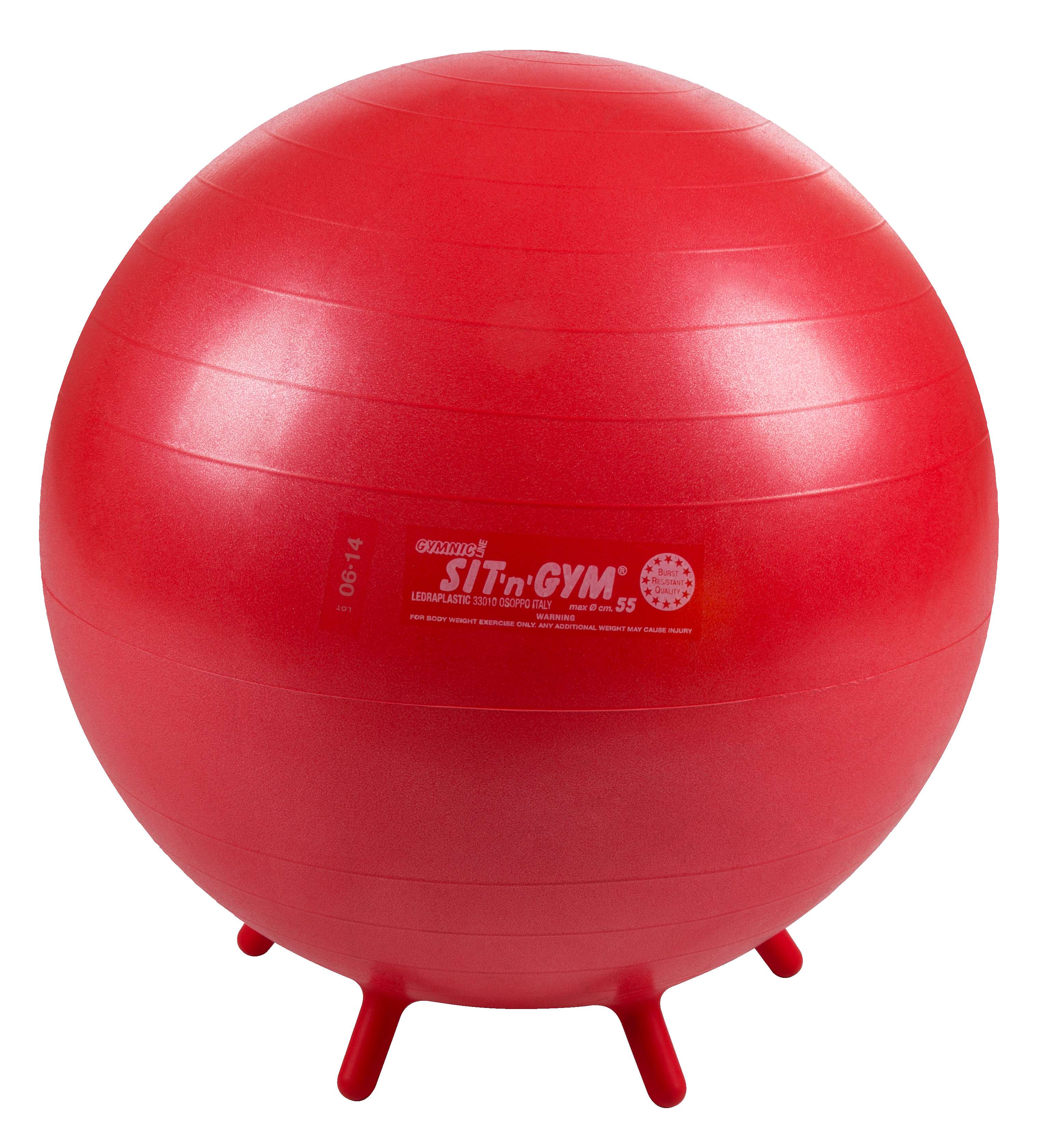 Gymnic Fitnessball „Sit ’n‘ Gym“, ø 55 cm, Rot