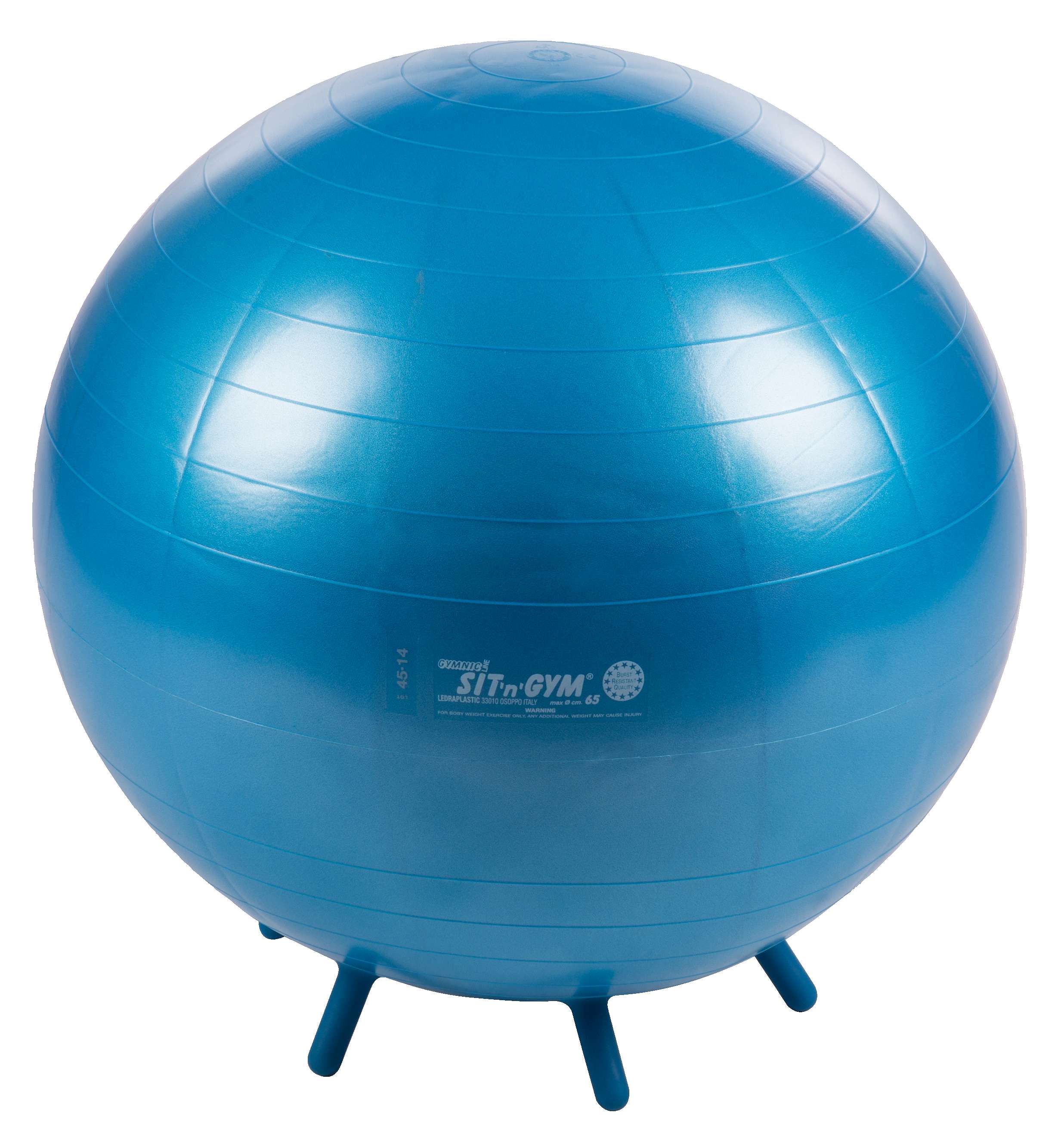 Gymnic Fitnessball „Sit ’n‘ Gym“, ø 65 cm, Blau