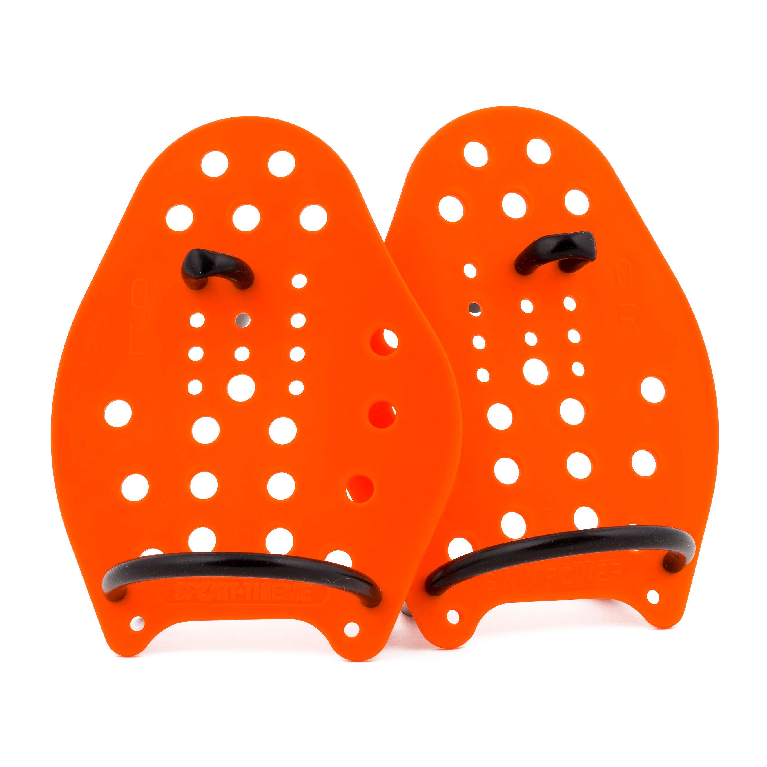 Sport-Thieme Schwimmpaddles „Swim-Power“, Größe XS, 17×13 cm, Orange
