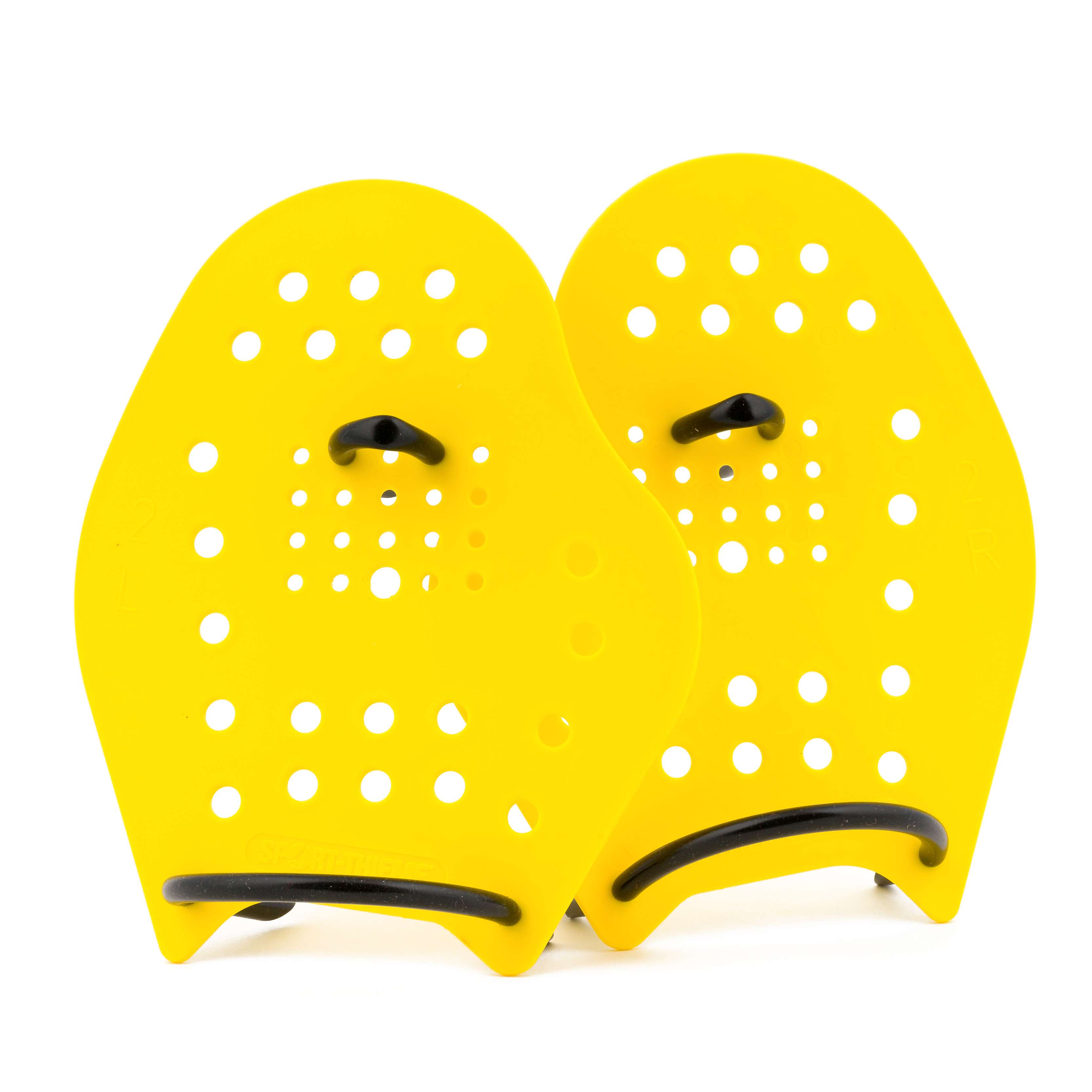 Sport-Thieme Schwimmpaddles „Swim-Power“, Größe M, 21×18 cm, Gelb