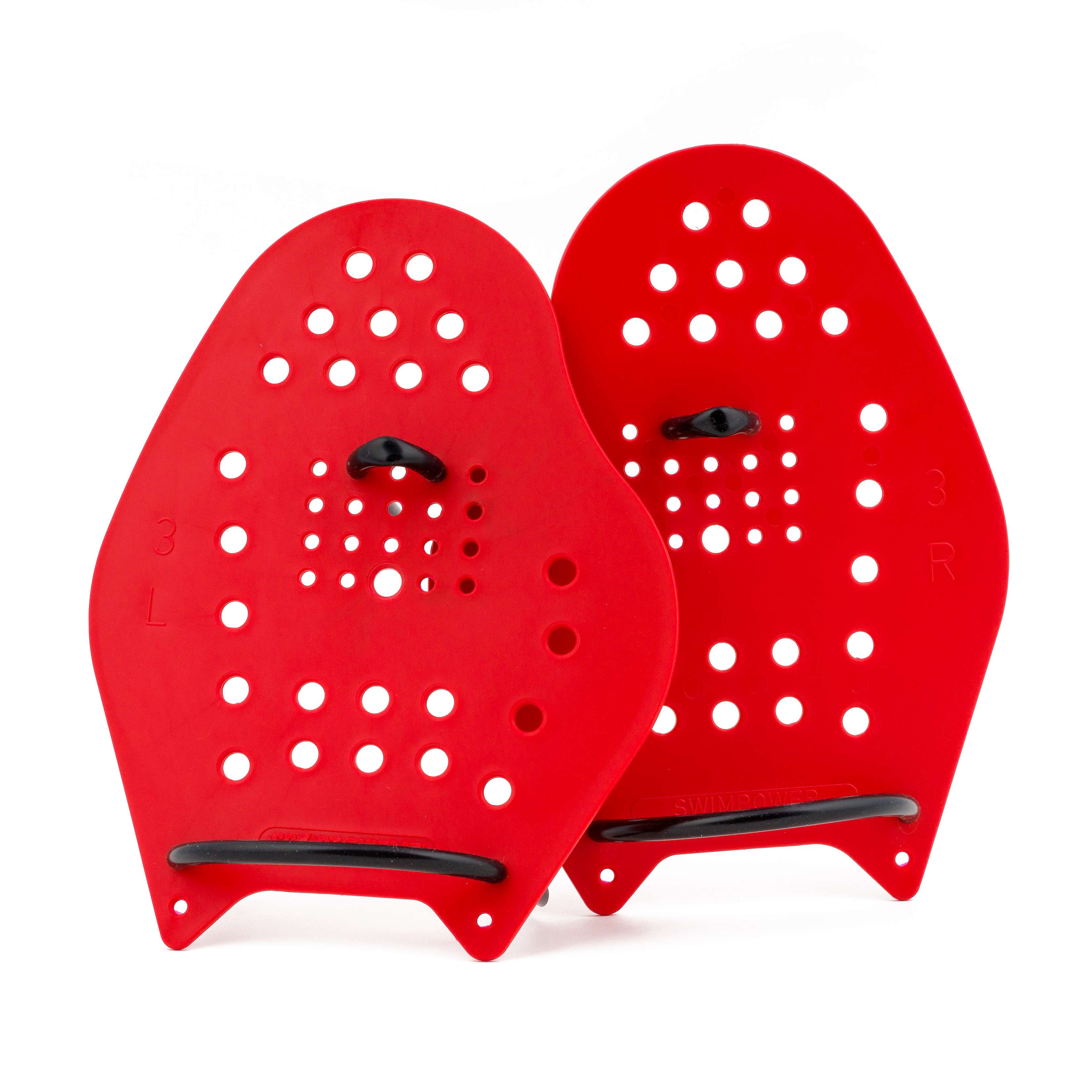 Sport-Thieme Schwimmpaddles „Swim-Power“, Größe L, 23×19 cm, Rot
