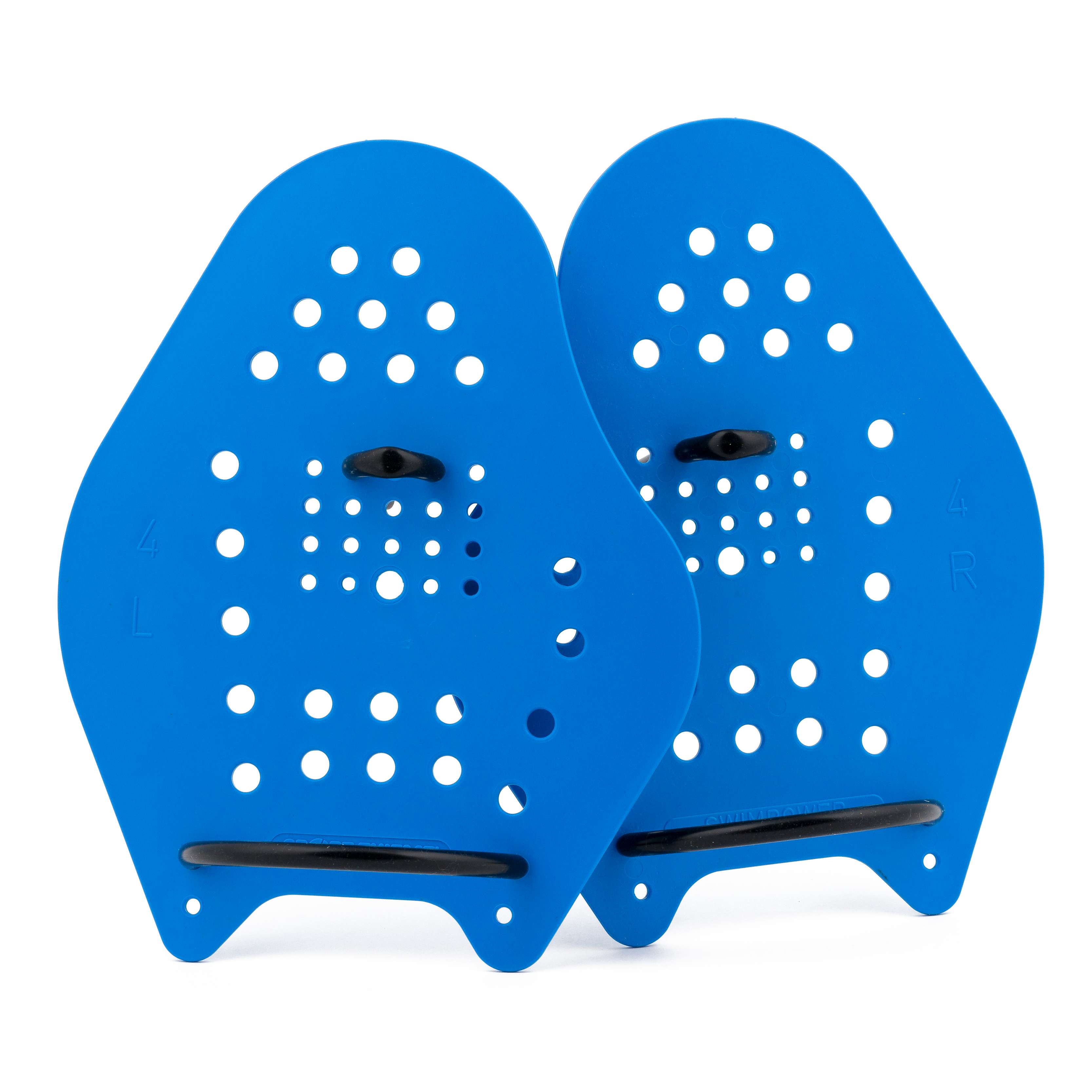 Sport-Thieme Schwimmpaddles „Swim-Power“, Größe XL, 24×20 cm, Blau