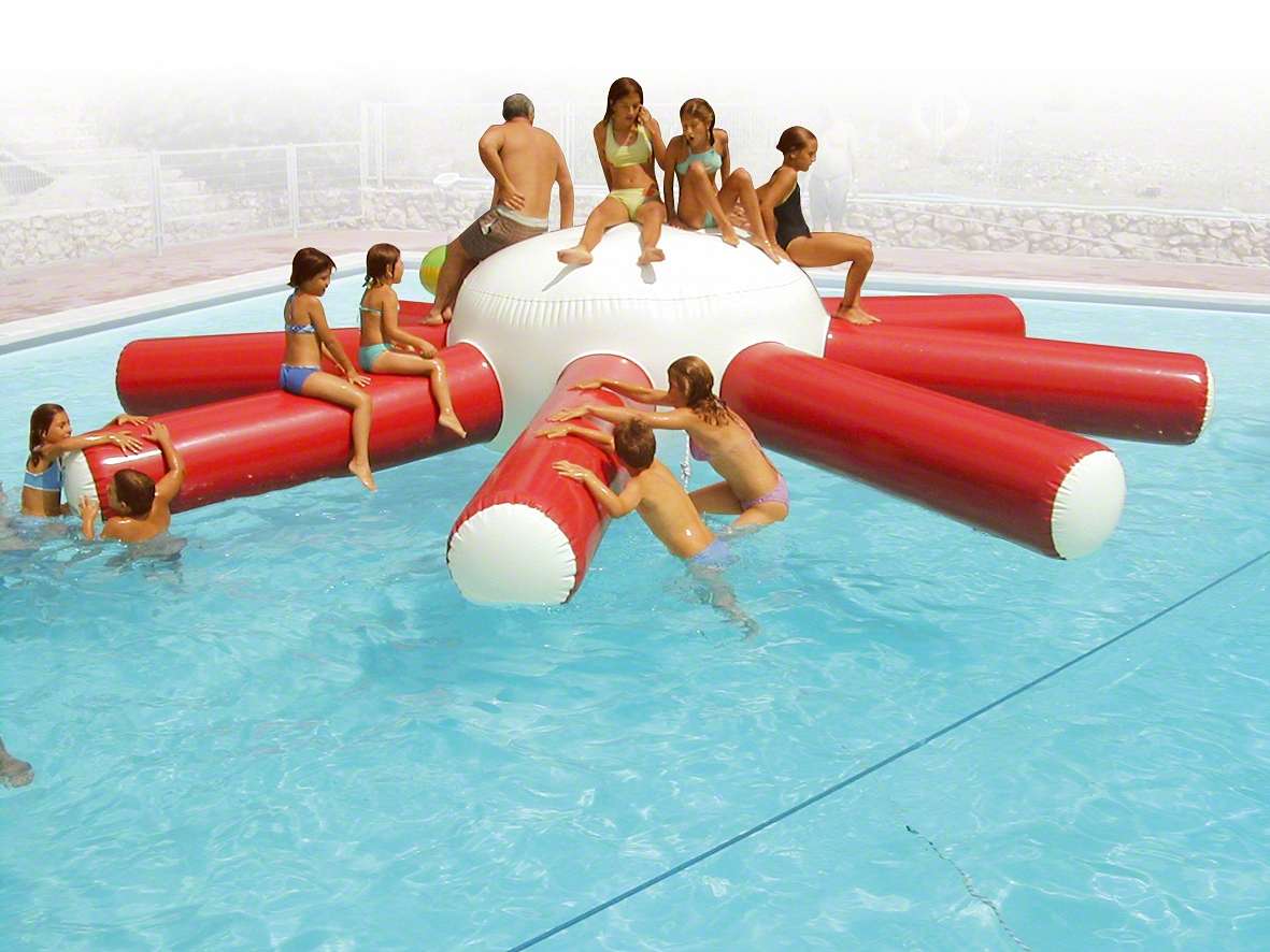 Airkraft Wasserobjekt „Octopus“, 600x600x120 cm, 45 kg