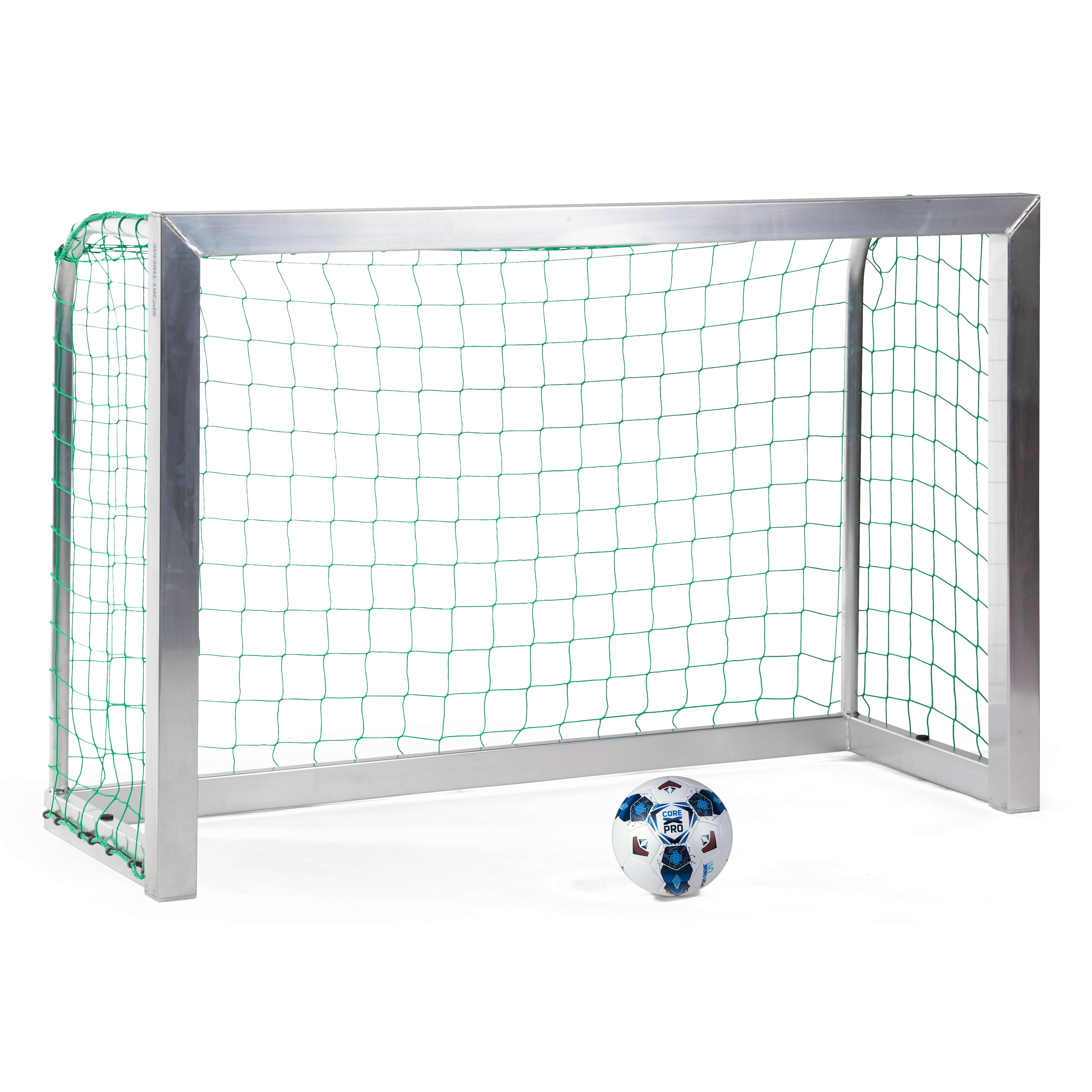 Sport-Thieme Mini-Fußballtor vollverschweißt, Inkl. Netz, grün (MW 10 cm), 1,80×1,20 m, Tortiefe 0,70 m